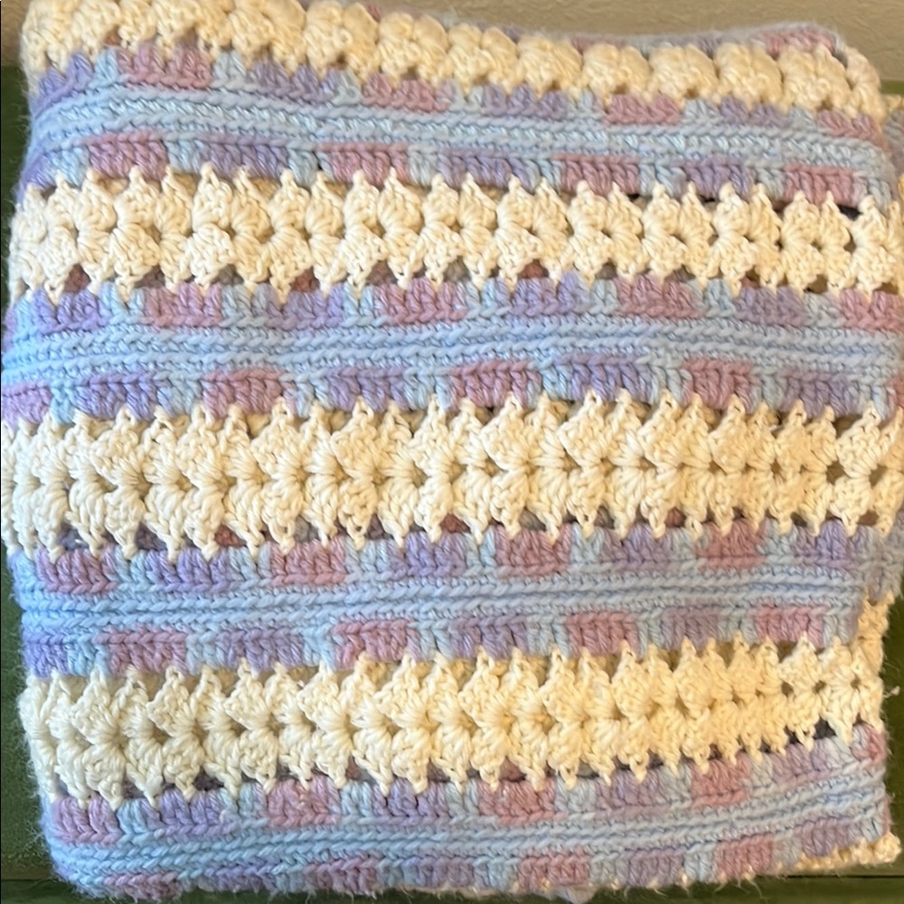 Pastel Crochet Blanket